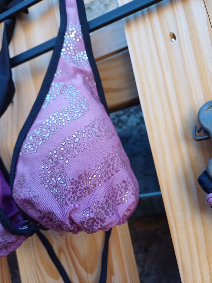 Jolie bikini violet et noir Rae - photo numéro 6