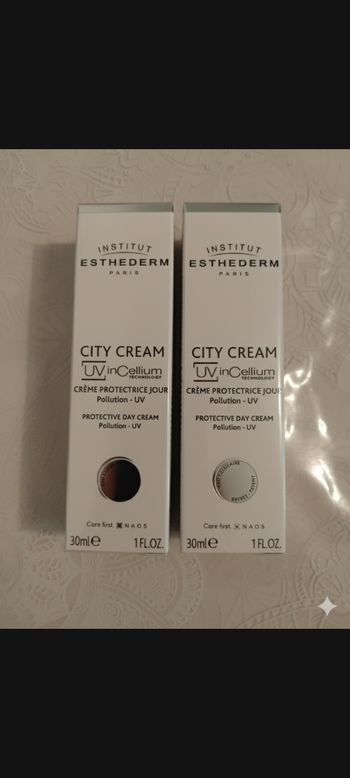 Esthederm city cream protectrice jour contre pollution et  uv 2×30 ml neuf