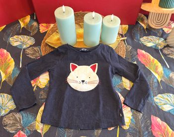 Tee-shirt ML bleu marine 3 ans