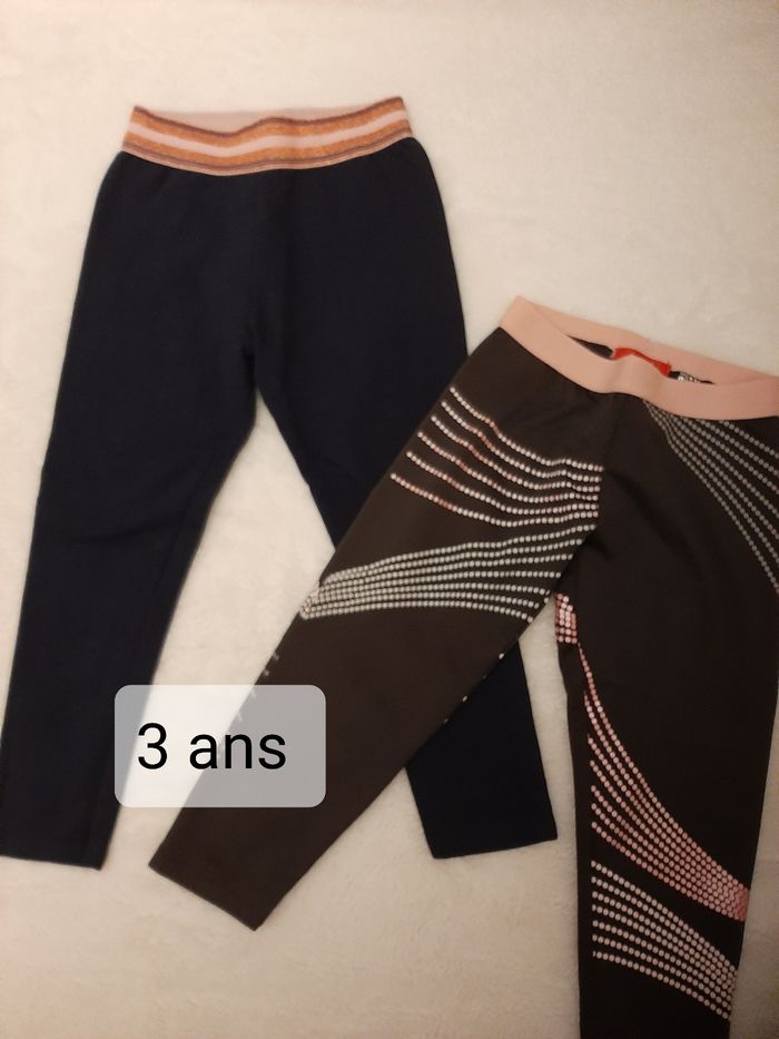 2 leggings 3 ans