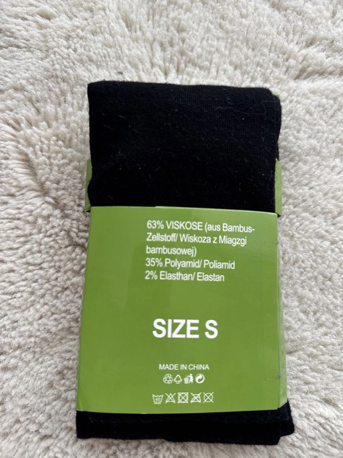 🧦Lot 2 collants bamboo - hiver - taille S- Lot Socks- T35 a 38- neuf avec étiquette - photo numéro 4