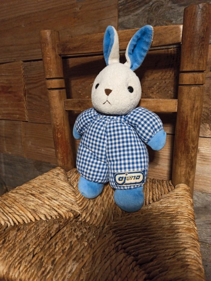 Doudou hochet lapin ajena vintage - photo numéro 3