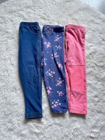 Lot de 3 leggings 2 ans - 92 cm