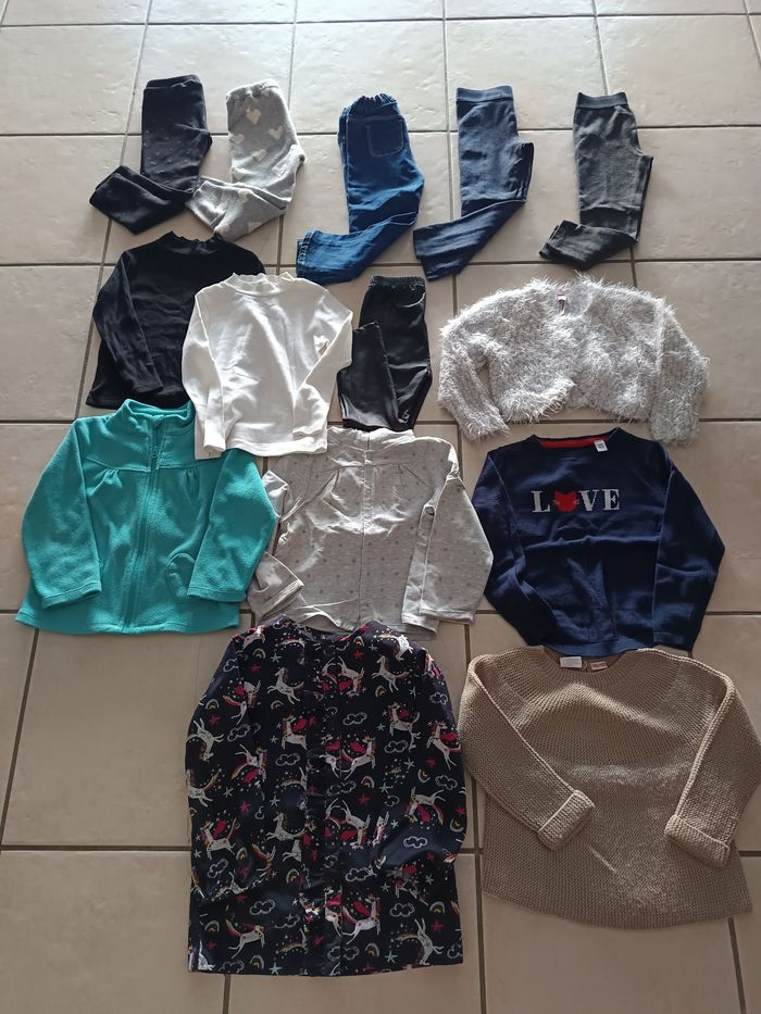 Lot vêtements fille 98 cm multimarques