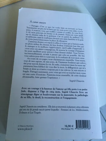 livre de Ingrid Chauvin A cœur ouvert