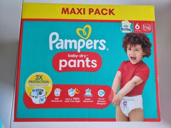 Couches Pampers Baby-dry pants taille 6