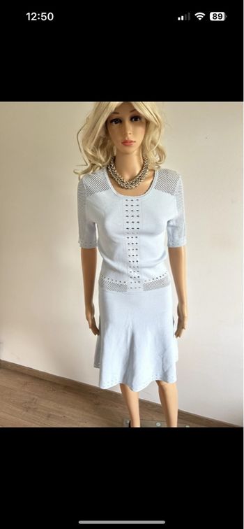Robe bleue claire neuve à manches courtes Morgan taille XS (valeur 80€)