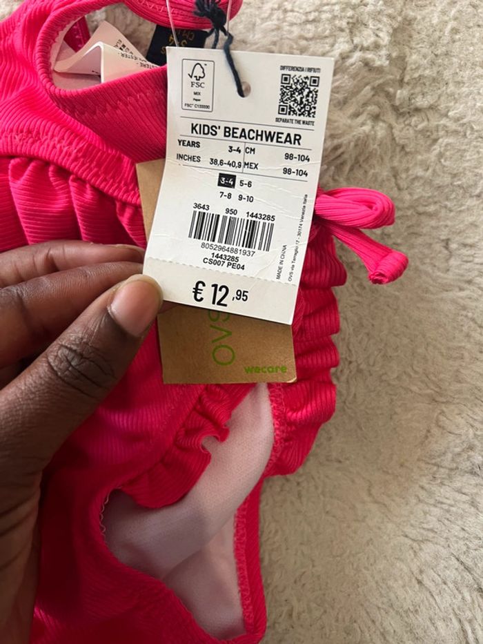 Ensemble maillot de bain 2 pièces fille 3/4ans - photo numéro 4