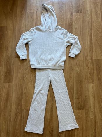 Ensemble sweat + legging crème fille 6/7 ans 
