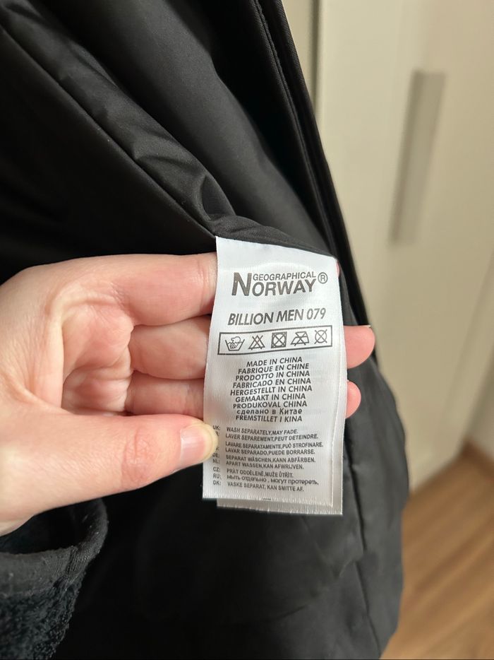 Doudoune / Parka noire unie Homme Geographical Norway Taille L - photo numéro 9