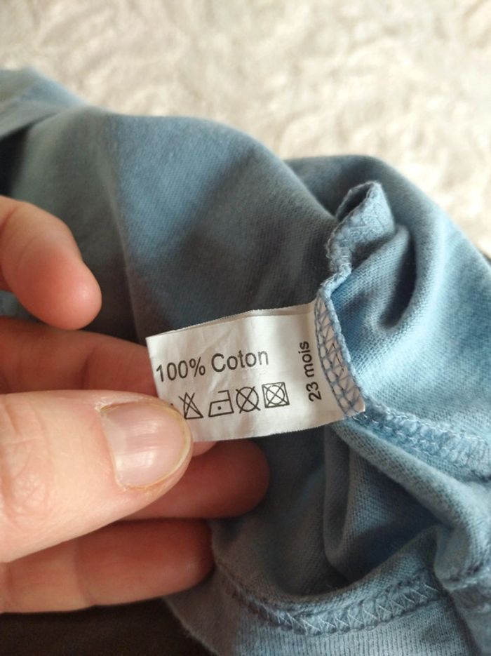 Polo tee shirt chemise manches longues Garçon 23 mois Second class Babibou 100% coton - photo numéro 6