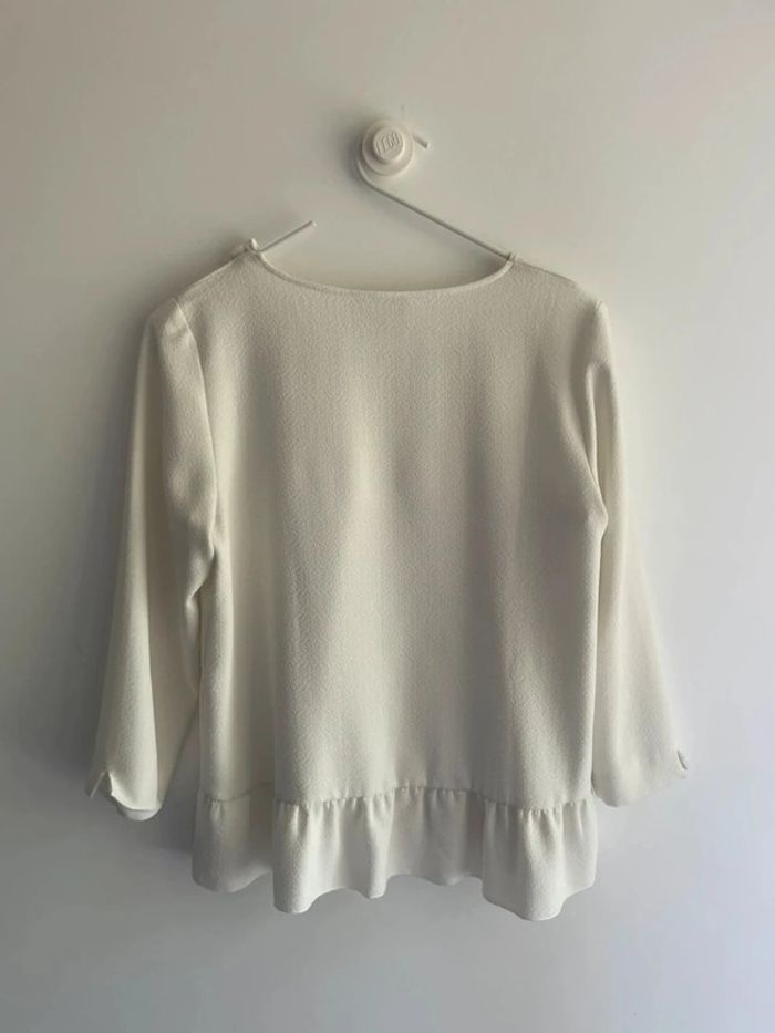 Blouse crème asymétrique Sézane - Taille 38 - photo numéro 4