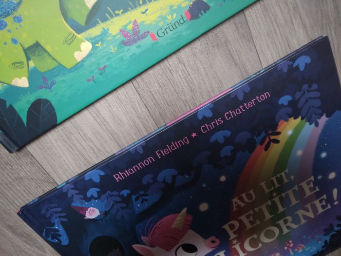 lot 2 livres au lit petit(e) licorne / dinosaure - photo numéro 4