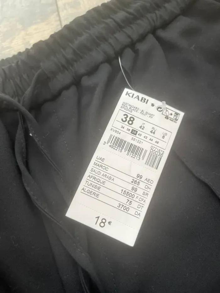 Pantalon fluide léger noir - photo numéro 2