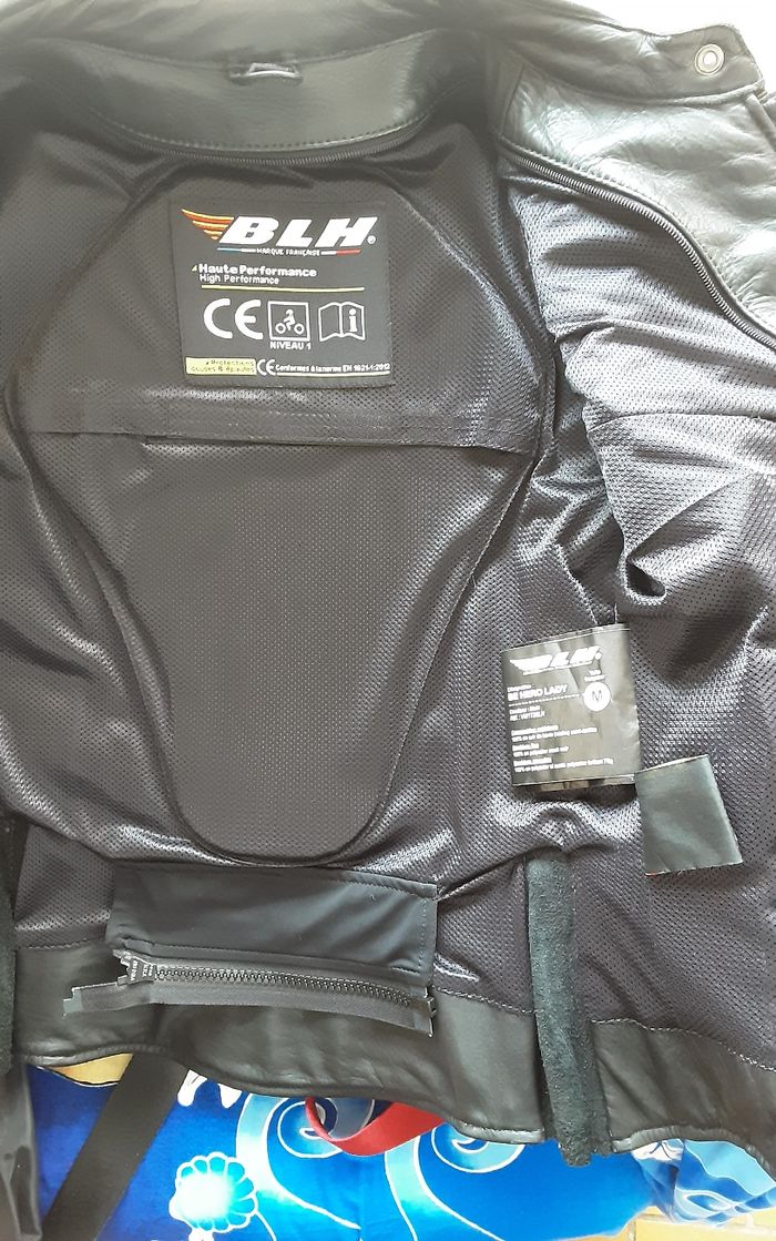 Blouson moto cuir femme T38 - photo numéro 3