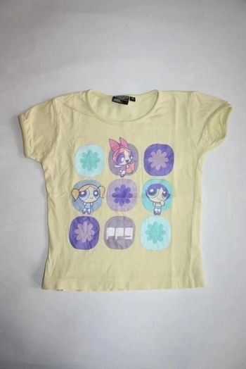 Tee shirt jaune les Supers Nanas 5 ans