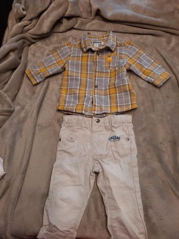 Ensemble chemise et pantalon 3 mois