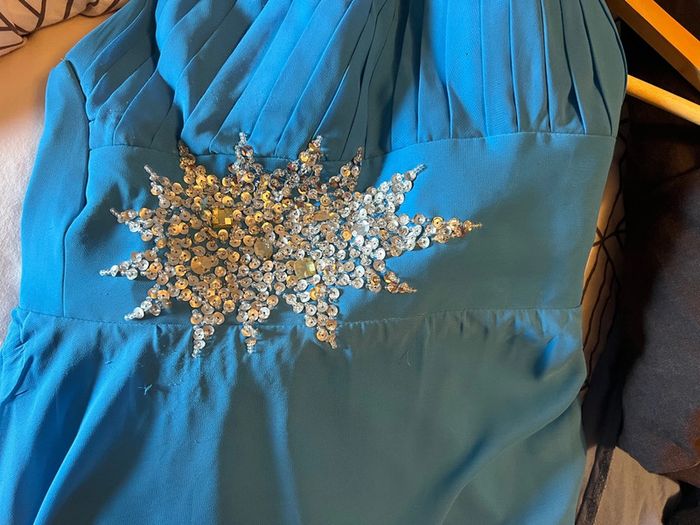 Robe cocktail femme bleu - photo numéro 4