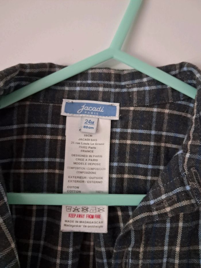 Chemise manches longues jacadi 24mois - photo numéro 2