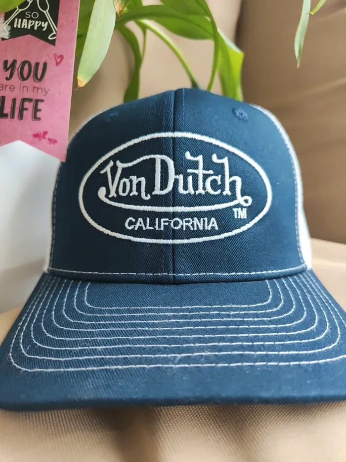 Casquette Trucker Von Dutch bleue marine - photo numéro 2