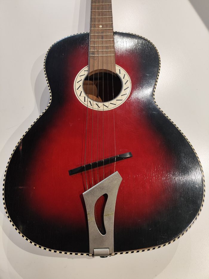 Guitare Made in Germany 40 50 60 1940 1950 Acoustique Acoustic Old Vintage Rare Hawe - photo numéro 3