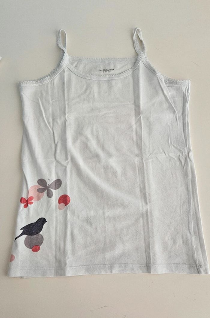 2 chemises de corps fines bretelles 8/10A - photo numéro 2