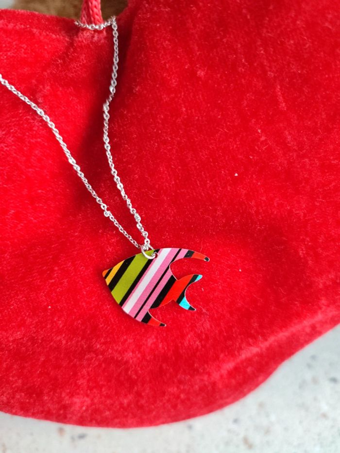 Collier et pendentif poisson - photo numéro 3