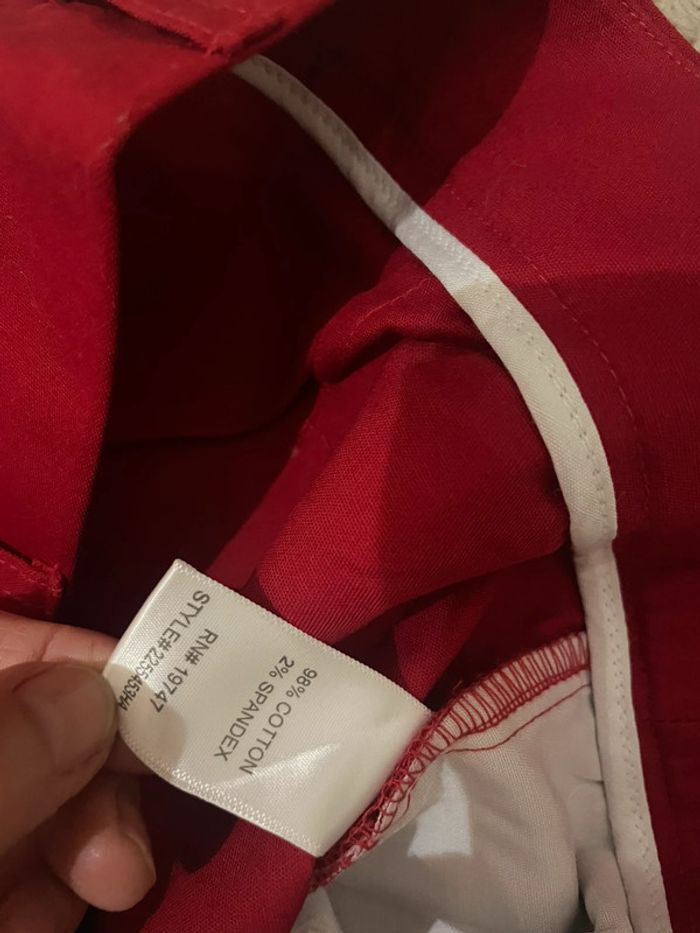 Pantalon rouge femme neuf - photo numéro 7