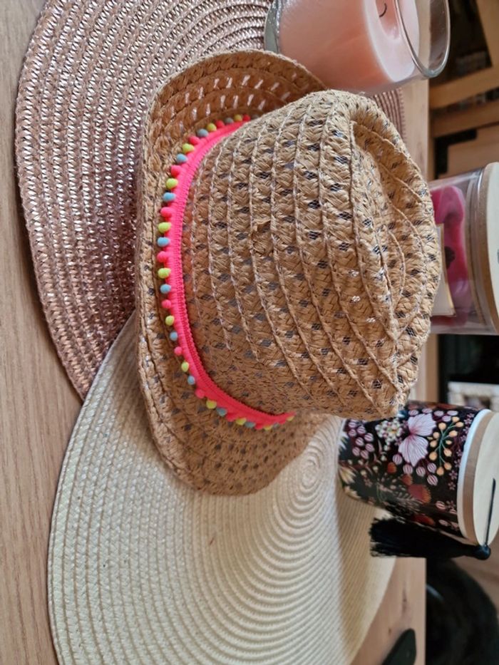 Chapeau de paille taille 52