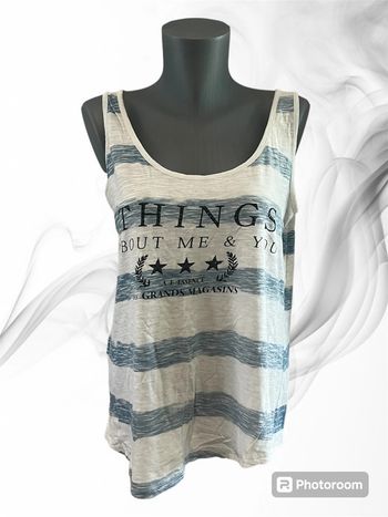 Débardeur bleu - Mango Jeans - Taille XS