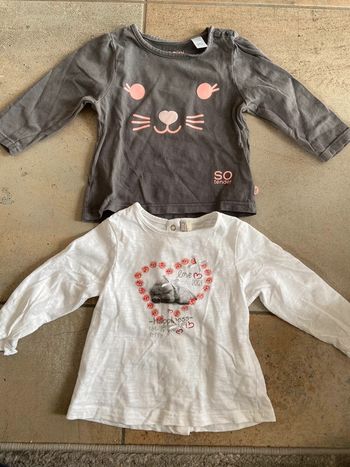 Lot t shirts 6 mois