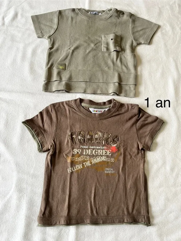 Lot t-shirt 1 an