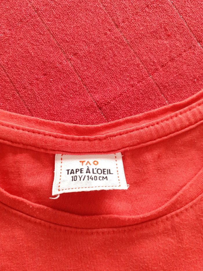 Lot 2 t-shirts manches longues - 10 ans - - photo numéro 3