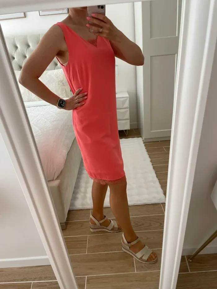 Robe taille 36 corail camaïeu - photo numéro 2