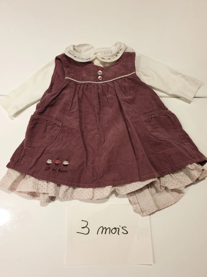 Ensemble robe 3 mois - photo numéro 2