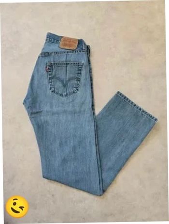 Jeans Levi's 501 W30 FR40 coupe droite bleu Homme Men pan409b