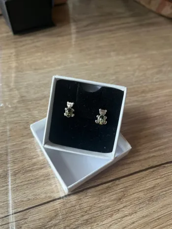 Boucle d’oreilles Nounours en Ambre