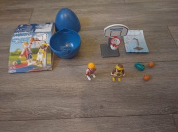 Playmobil 9210 Joueurs de Basket-Ball avec Panier