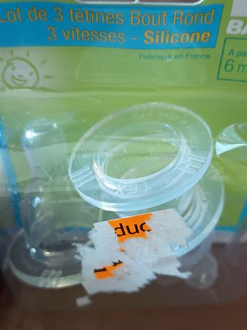 Lot 3 Tétines Bout Rond 6 Mois et + TEX Baby