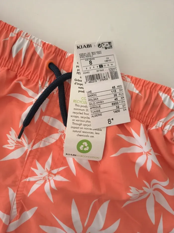 🩳 Caleçon short de bain garçon 8 ans neuf kiabi - photo numéro 2