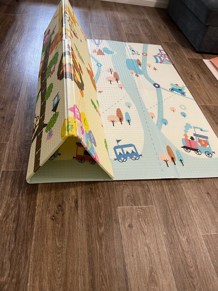 Tapis de jeu pliable réversible bébé neuf - photo numéro 8
