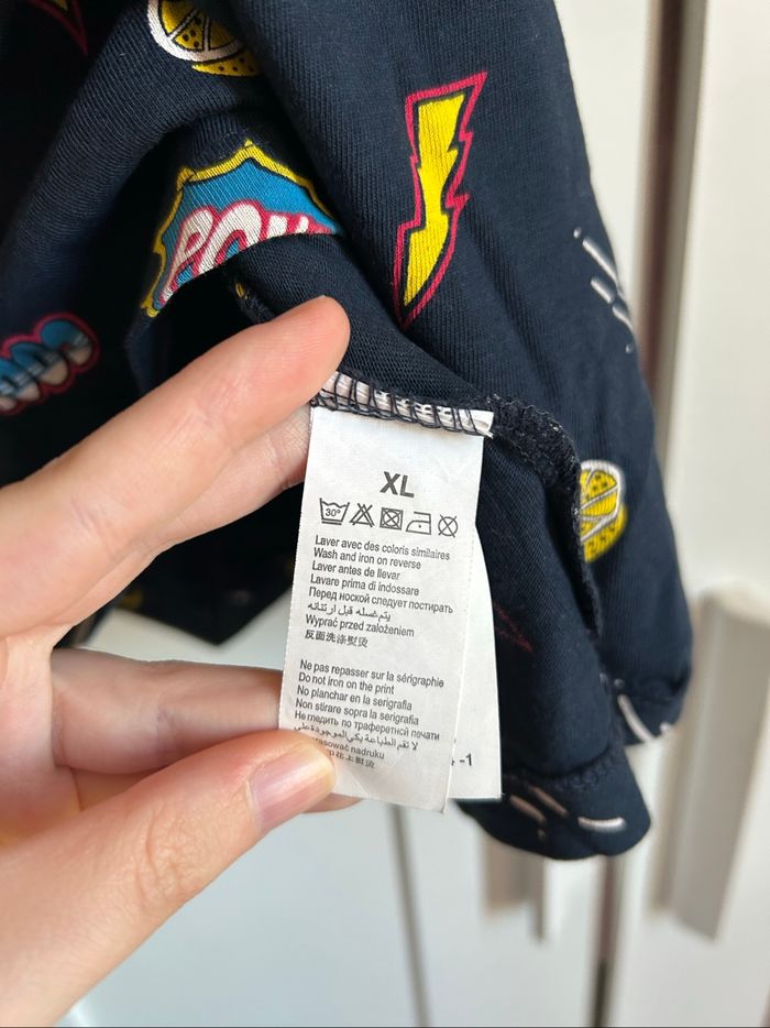 T-shirt marine à motifs Homme Bizzbee Taille L-XL - photo numéro 4