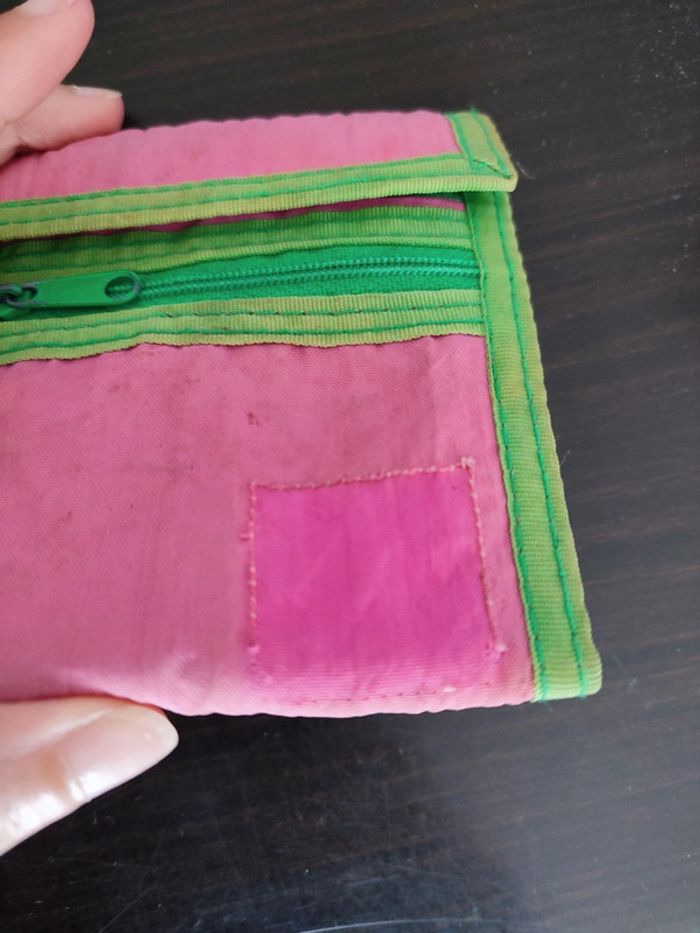 Portefeuille vintage fluo - photo numéro 3