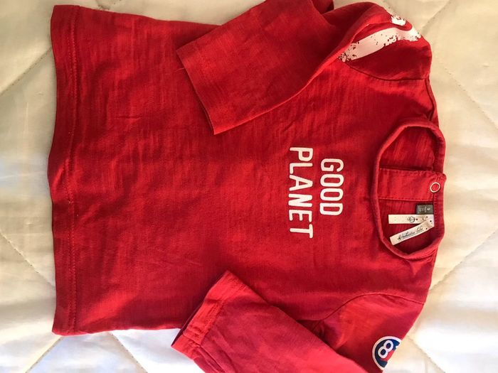 Tee shirt manche longue pressions au dos