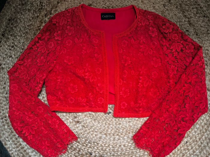 Boléro rouge Caroll – Taille 36