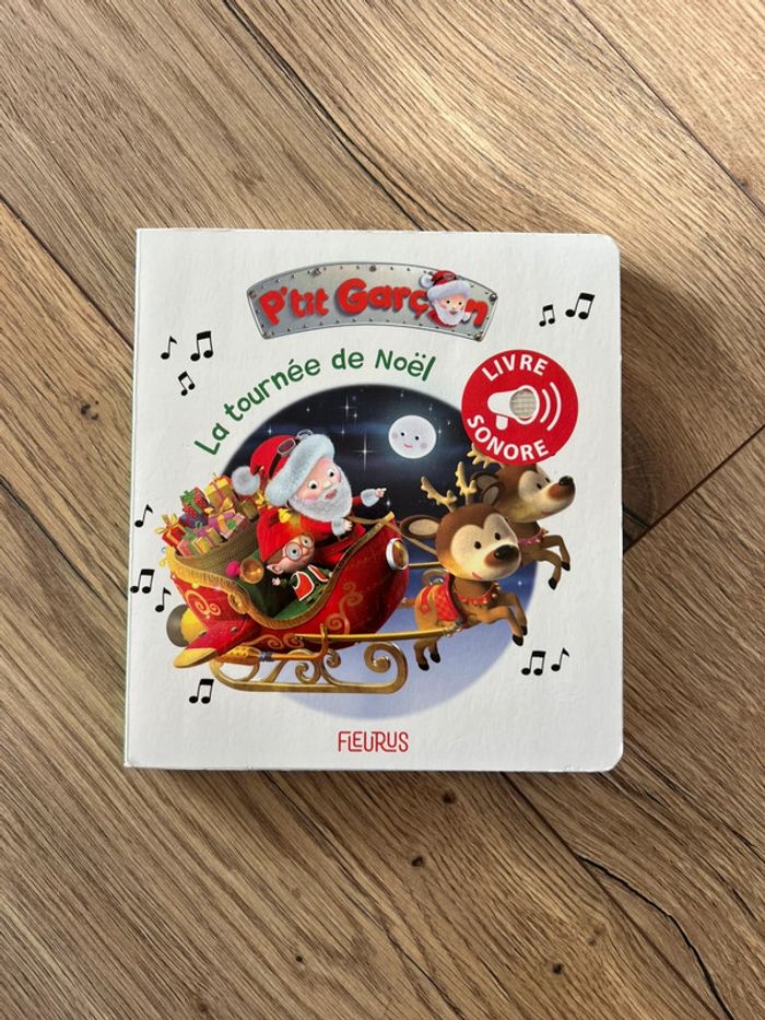 Livre sonore P’tit garçon « La tournée de Noël » Fleurus