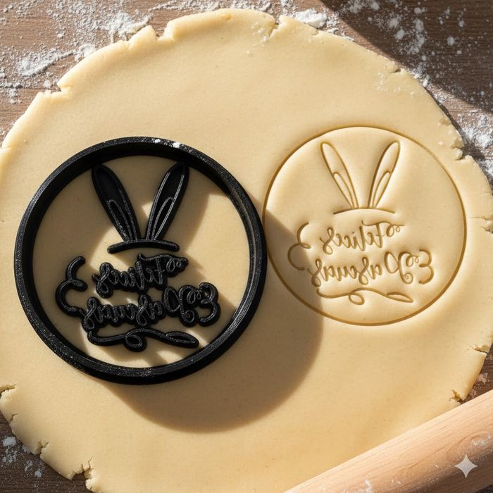 Emporte-pièce Lapin de Pâques 8 cm - Découpoir pour Biscuits