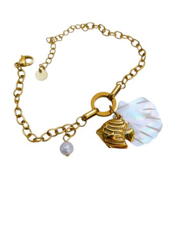 Bracelet coquillage poisson ✅