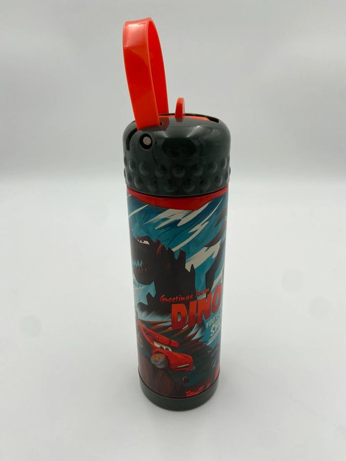 Gourde enfant Bouteille d'eau en acier inoxydable avec paille intégrée Disney Pixar Cars on the Road