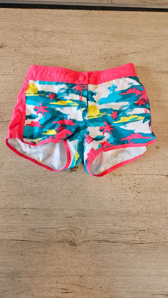 Short de bain pour fille fushia, Decathlon, Oxylane, 12 ans, nickel - photo numéro 2